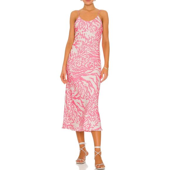 Resa Lily slip sundress in pink animal print size XS - Picture 1 of 9